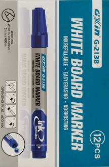 GXIN White Board Marker Refillable (Black Ink - G-